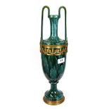 A 19th Century French ormolu mounted porcelain vase, H. 46cm.