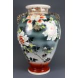 A large early 20th Century Japanese Satsuma vase, H. 48cm.