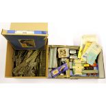 A quantity of Hornby Dublo 00 gauge railway items including two locomotives, rolling stock, track