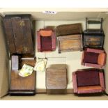 A quantity of 1930's wooden dolls house furniture.