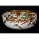 A lovely quality early 20th Century Japanese Kutani bowl, Dia. 22cm, H. 9cm.
