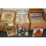 A large collection of AD 2000 comics, including numbers 1-88 and 90-99.