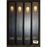 Four Stanley Gibbons unused stamp albums.