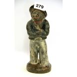 A 19th Century Jaques of London cast iron quoites game target figure, with impressed registration