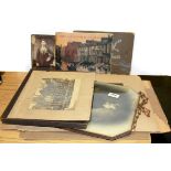 A quantity of old photographs.