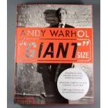 A copy of Andy Warhol 'Giant' size comprehensive visual biography published by Phaidon, 42 x 33 x