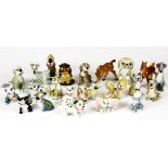 A quantity of Wade animal figures.