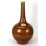 A Chinese Republican period crackle glazed bottle vase, H. 39cm.