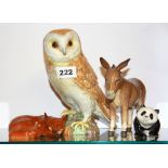 Four Beswick animal and bird figures.