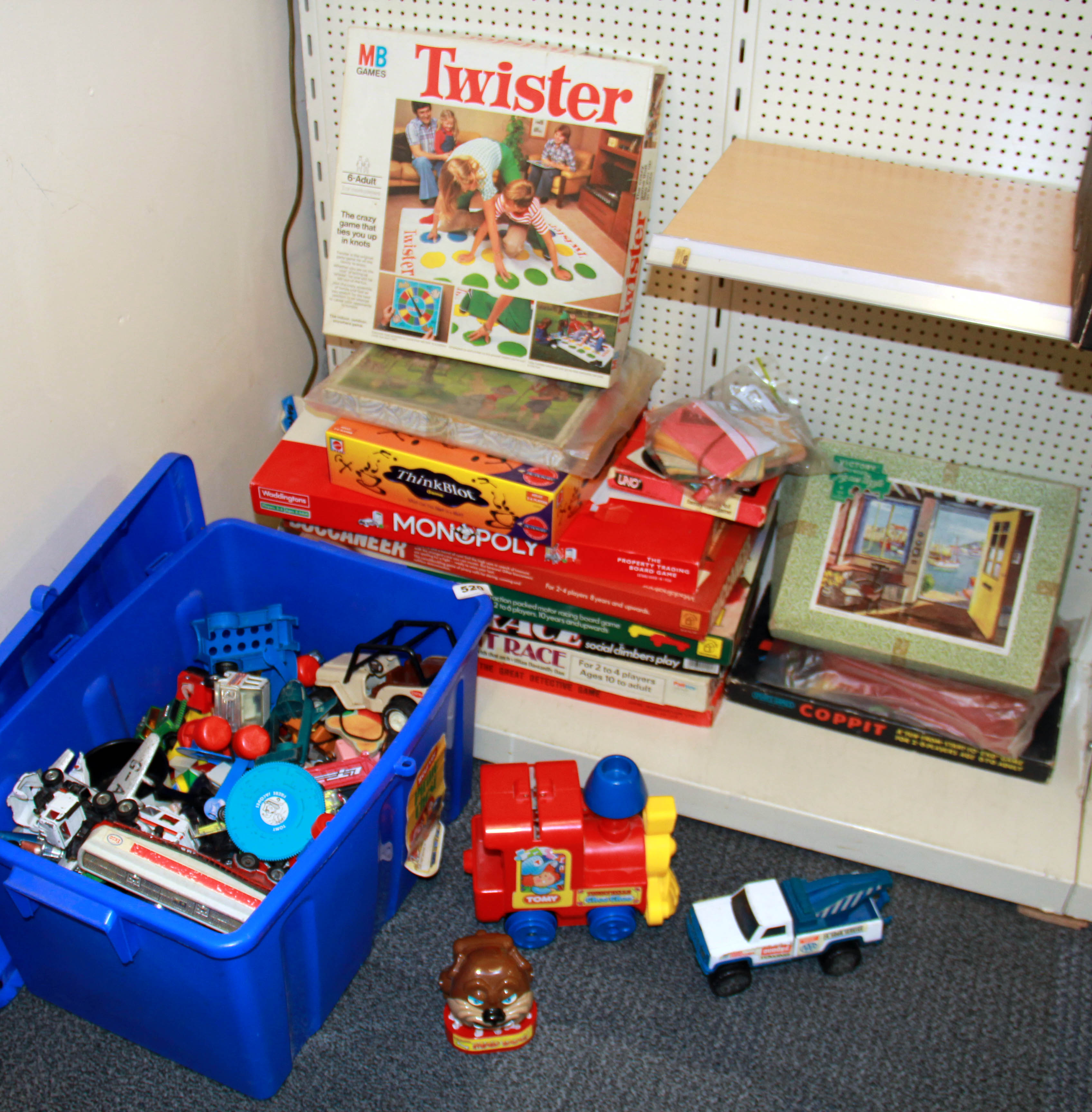 A quantity of toys and games.