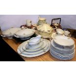 A German porcelain dinner set and other china items.