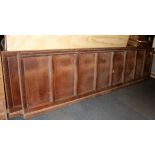 Architectural salvage interest. Two 19th Century sections of a mahogany panelling from St.