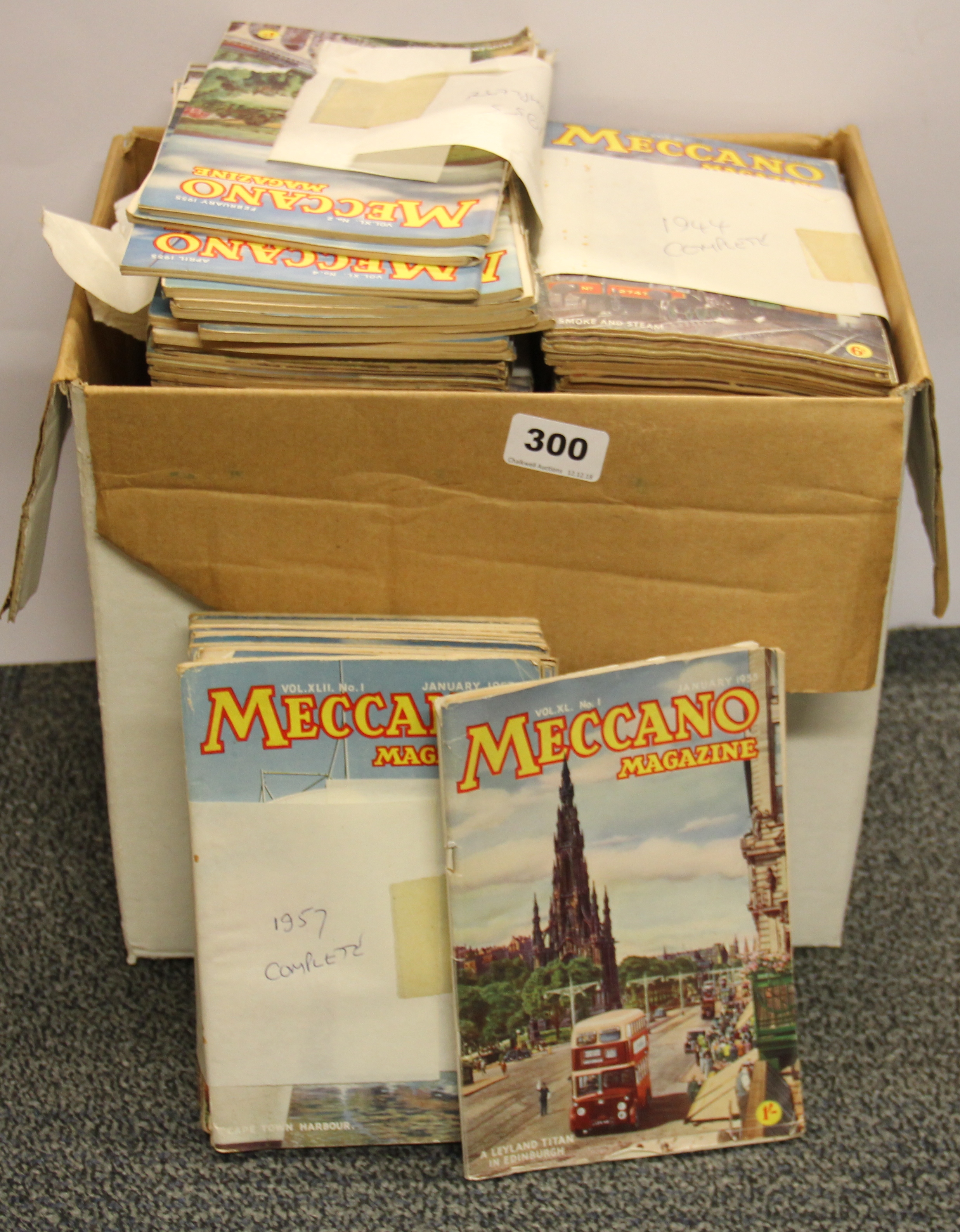 A large quantity of early Meccano magazines.