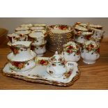 A quantity of Royal Albert Old Country Roses tea china (mostly 2nd quality).