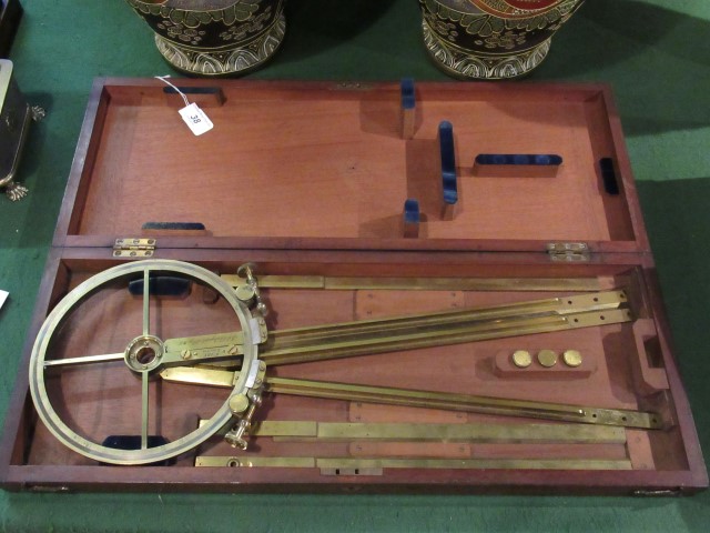 A 19th century Admiraltyhydro graphic office station pointer by Cary of London, in fitted case.