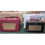 Two boxed Roberts DAB radios.