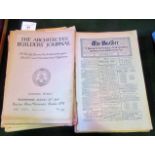 A collection of 1912 The Architects & Builders Journal (a weekly journal for architects, surveyors,