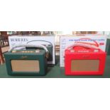 Two boxed Roberts Revival DAB radios.