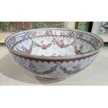 A Sampson of Paris porcelain punch bowl,