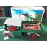 A boxed Mamod steam wagon.