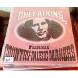 Eighteen 33rpm records by Chet Atkins, various titles, including: Me & My Guitar, Guitar Genius,