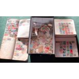 A quantity of GB and all world stamps, contained within albums and loose stamps,