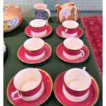 A 1930's Clarice Cliff Bizarre Sunshine pattern teapot, a 1953 coronation mug,