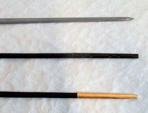 Three reproduction ceremonial swords, two with scabbard. - Image 3 of 4