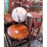 A mixed lot of small furniture, to include: two Edwardian-style open bookcases,