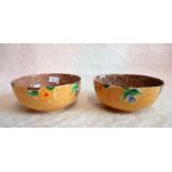 A pair of 1930's Clarice Cliff bowls,