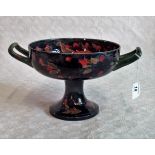 An early 20th century Moorcroft twin handled pedestal bowl,