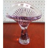 An Italian studio glass vase. Condition Report: 21cm high.