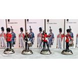 A collection of four Charles C Stadden Studio Stadden Edition cast lead military figurines,