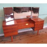 A circa 1970's Avalon teak dressing table,