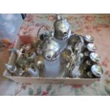 A quantity of miscellaneous silver plated wares,