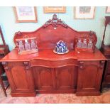 An early Victorian mahogany sideboard,