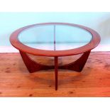 A circa 1970's G-plan-style coffee table,