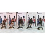 A collection of five Charles C Stadden Studio Stadden Edition cast lead military figurines,