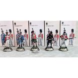 A collection of five Charles C Stadden Studio Stadden Edition cast lead military figurines,