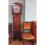 Rathbone, Middlewich, a part-early 19th century mahogany longcase clock,