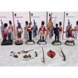 A collection of six Charles C Stadden Studio Stadden Edition cast lead military figurines,