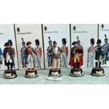 A collection of five Charles C Stadden Studio Stadden Edition cast lead military figurines,