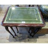 A reproduction nesting set of three occasional tables,