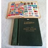 A collection of GB and all world stamps, largely middle to late period, contained within two albums.