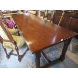 A reproduction 18th century-style refectory dining table,