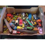 A collection of several dozen Lesney and other die-cast model vehicles,