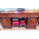 An early 19th century mahogany sideboard,