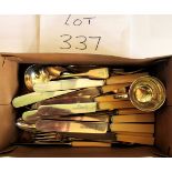 A matched canteen of old English and fiddle pattern flatware, William Eton and others,