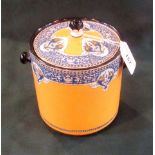 A Royal Worcester Crown Ware biscuit box and cover,