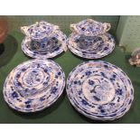 A 19th century English ironstone part-dinner service,